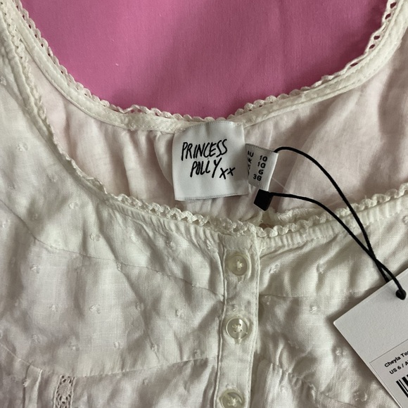 Princess Polly Cream Button-Up Blouse🩷🩷 - Picture 1 of 4